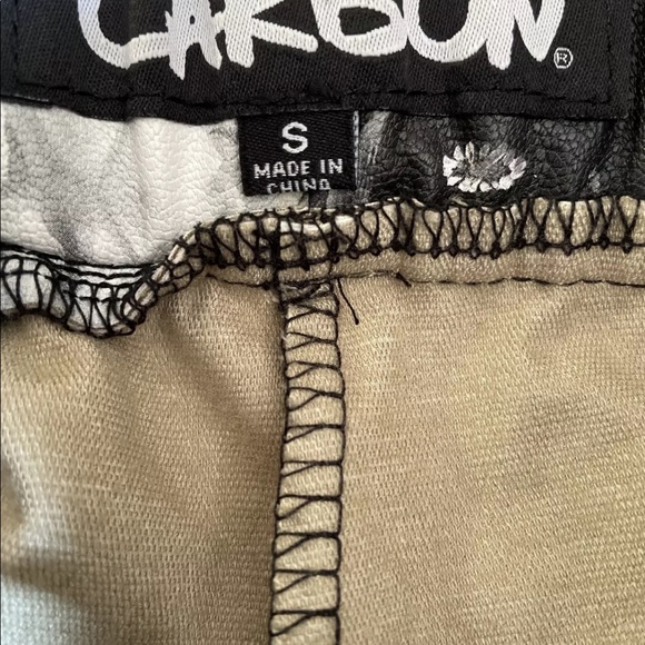 Jogger Faux Leather Pants Carbon Rue 21 Most Wanted Pull On Sz S Inseam 28” nwot - Picture 5 of 13